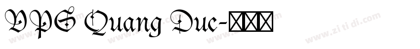 VPS Quang Duc字体转换
